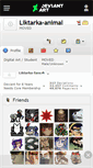 Mobile Screenshot of liktarka-animal.deviantart.com