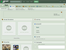 Tablet Screenshot of flork.deviantart.com