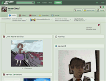 Tablet Screenshot of lunarcloud.deviantart.com