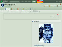 Tablet Screenshot of hiddendestiny09.deviantart.com