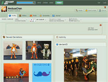 Tablet Screenshot of medusachan.deviantart.com