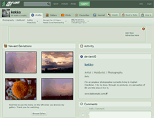 Tablet Screenshot of kekko.deviantart.com