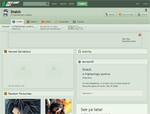 Tablet Screenshot of draich.deviantart.com