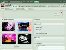 Tablet Screenshot of mcs1347.deviantart.com