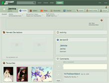 Tablet Screenshot of jannna.deviantart.com
