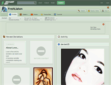 Tablet Screenshot of freshliaison.deviantart.com