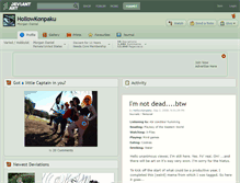 Tablet Screenshot of hollowkonpaku.deviantart.com