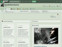 Tablet Screenshot of beautifulstormmunroe.deviantart.com