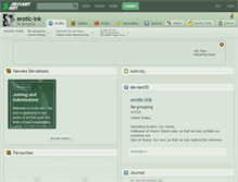 Tablet Screenshot of erotic-ink.deviantart.com