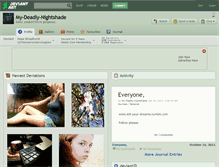 Tablet Screenshot of my-deadly-nightshade.deviantart.com