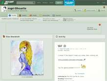 Tablet Screenshot of angel-silhouette.deviantart.com