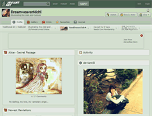 Tablet Screenshot of dreamweavermichi.deviantart.com