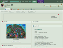 Tablet Screenshot of miniman420.deviantart.com