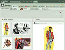 Tablet Screenshot of laemeur.deviantart.com