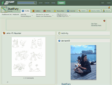 Tablet Screenshot of dustfury.deviantart.com