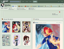 Tablet Screenshot of nekokao.deviantart.com