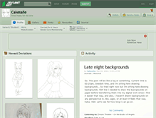 Tablet Screenshot of cakesalie.deviantart.com