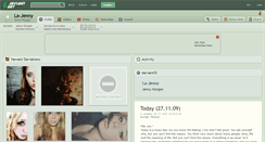 Desktop Screenshot of la-jenny.deviantart.com