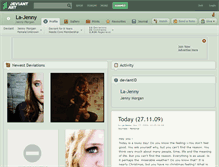 Tablet Screenshot of la-jenny.deviantart.com