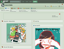 Tablet Screenshot of nosewhistle.deviantart.com