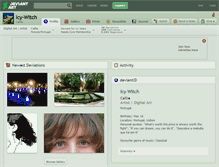 Tablet Screenshot of icy-witch.deviantart.com