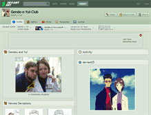 Tablet Screenshot of gendo-x-yui-club.deviantart.com