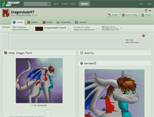 Tablet Screenshot of dragondude97.deviantart.com