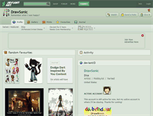 Tablet Screenshot of drawsonic.deviantart.com