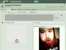 Tablet Screenshot of clouded-and-shadowed.deviantart.com