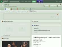 Tablet Screenshot of mirwen.deviantart.com