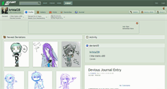 Desktop Screenshot of kristal28.deviantart.com