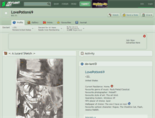 Tablet Screenshot of lovepotion69.deviantart.com