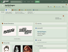 Tablet Screenshot of martijnslegers.deviantart.com