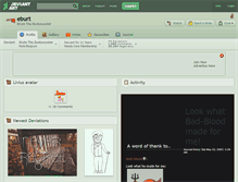 Tablet Screenshot of eburt.deviantart.com