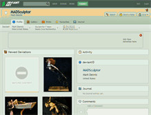 Tablet Screenshot of madsculptor.deviantart.com