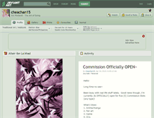 Tablet Screenshot of cheachan15.deviantart.com