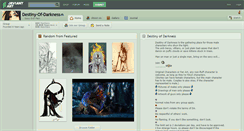 Desktop Screenshot of destiny-of-darkness.deviantart.com