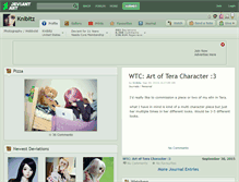 Tablet Screenshot of knibitz.deviantart.com