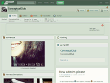 Tablet Screenshot of conceptualclub.deviantart.com