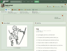 Tablet Screenshot of magnusman.deviantart.com