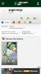 Mobile Screenshot of angel-ninja.deviantart.com