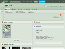 Tablet Screenshot of angel-ninja.deviantart.com