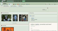 Desktop Screenshot of cosfurs.deviantart.com