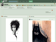Tablet Screenshot of hubner.deviantart.com