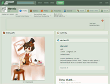 Tablet Screenshot of mewsic.deviantart.com