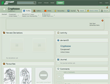 Tablet Screenshot of cryptozoo.deviantart.com