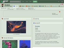 Tablet Screenshot of lizcakes.deviantart.com