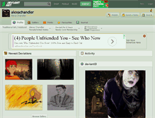 Tablet Screenshot of alexachandler.deviantart.com