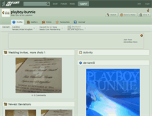 Tablet Screenshot of playboy-bunnie.deviantart.com