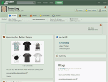 Tablet Screenshot of errantdog.deviantart.com